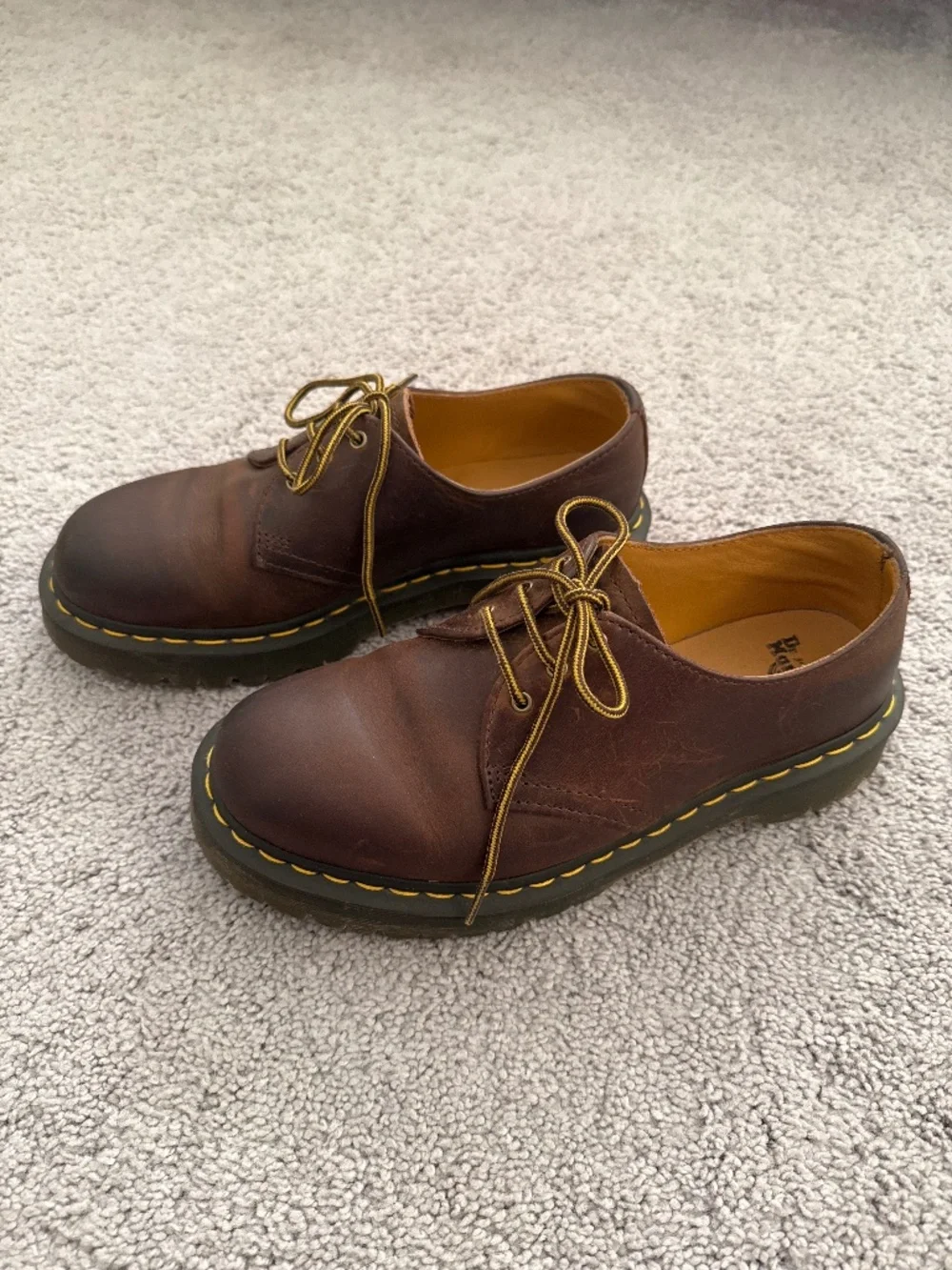 1461 Bex Crazy Horse Brown Leather Oxfords - Air Cushion Sole